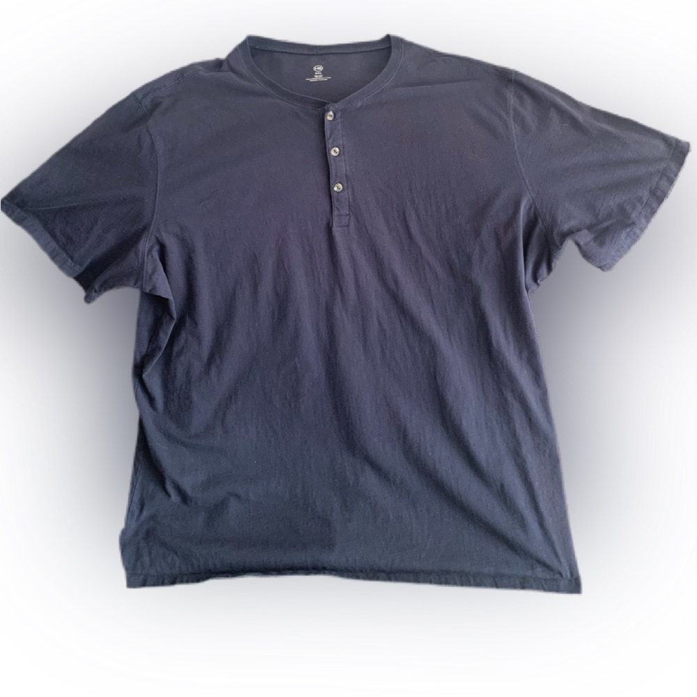 Pre Owned Men's HB Polo Shirt Sz XXXL Blue 3 Button Casual Classic Style